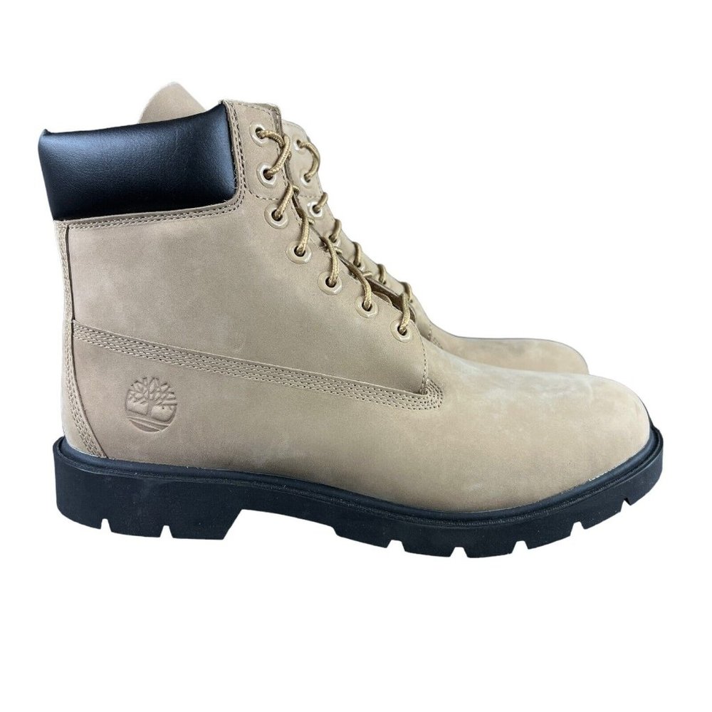 Timberland Classic 6" Waterproof Natural Beige Nubuck Boots Men's Sizes 10.5-13